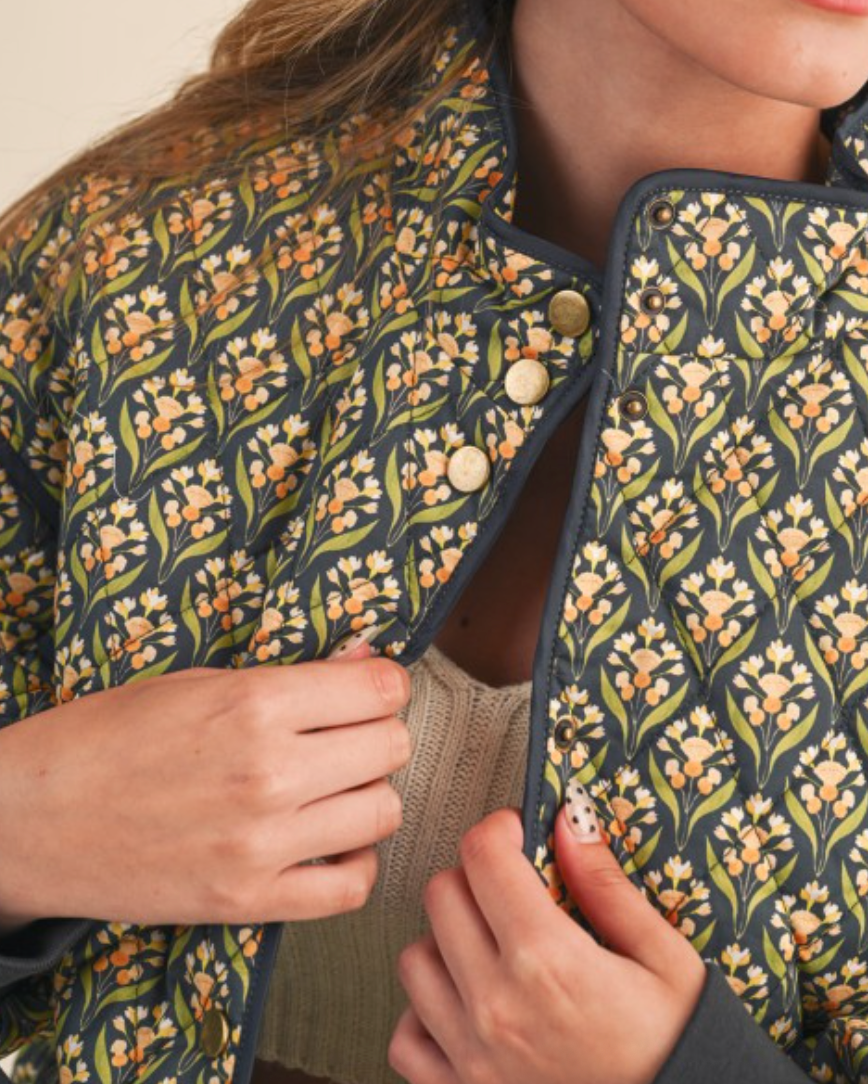 chelsea floral quilted jacket
