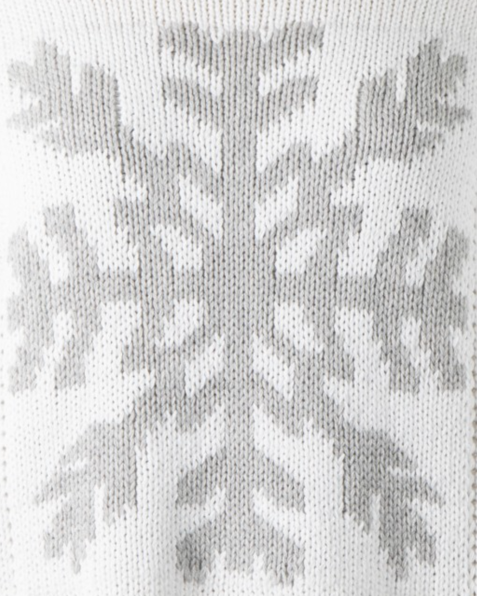 frost drop sweater -  white