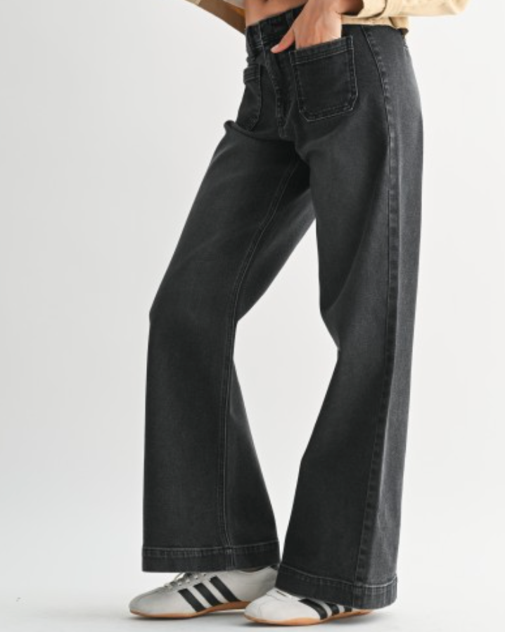 drifter black denim jean