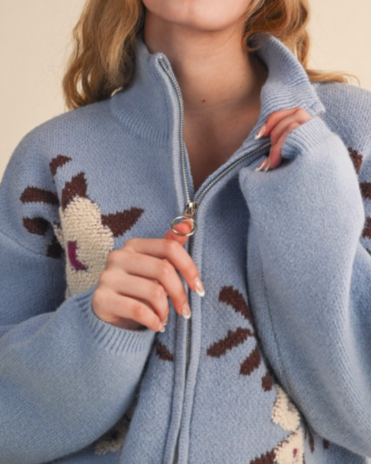 woodland bloom -blue