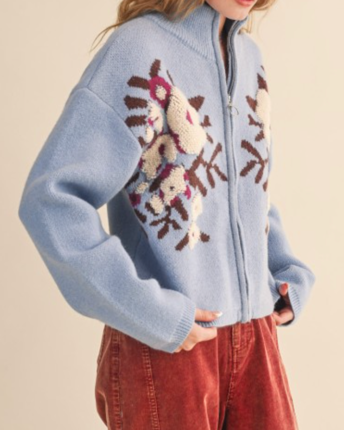 woodland bloom -blue