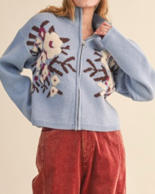 woodland bloom -blue