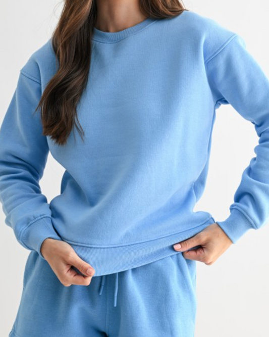 aura sweatshirt - coastal blue