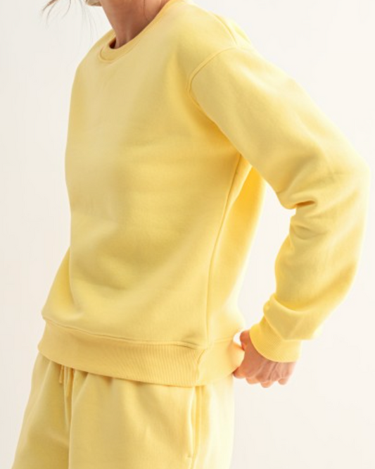 aura sweatshirt - lemonade