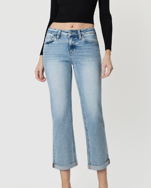 malibu cuffed jeans - light denim