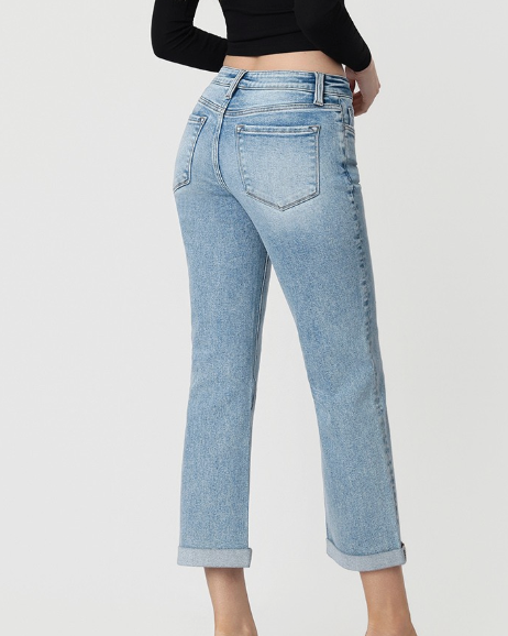 malibu cuffed jeans - light denim
