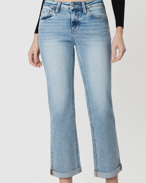 malibu cuffed jeans - light denim