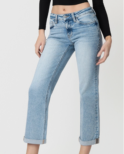 malibu cuffed jeans - light denim