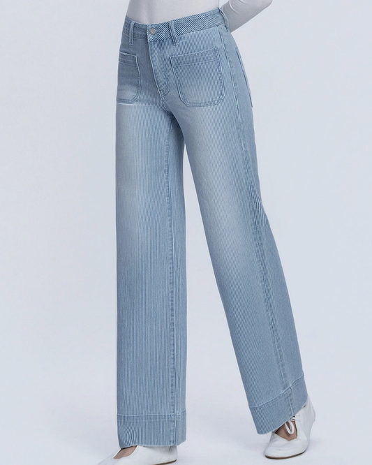 amalfi striped denim
