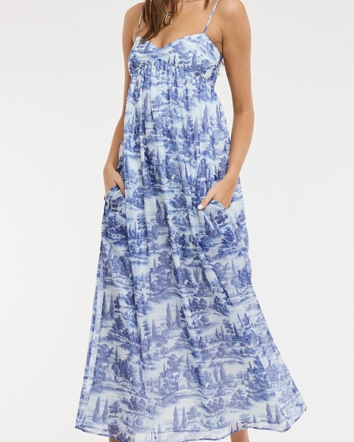 tuscan toile dress