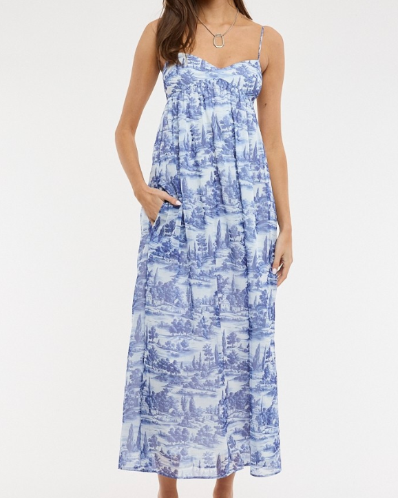 tuscan toile dress