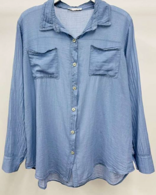 portofino blouse - italian cotton