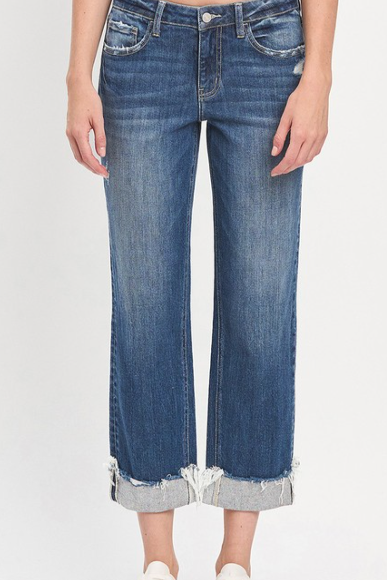 charlie mid-rise boyfriend jean