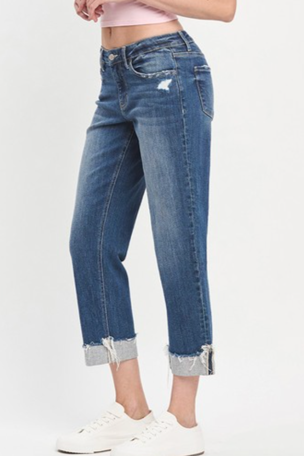 charlie mid-rise boyfriend jean