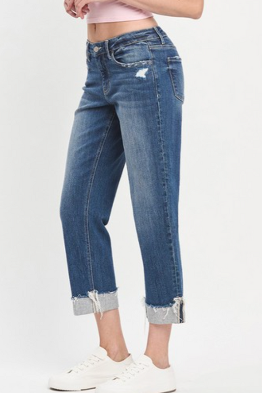 charlie mid-rise boyfriend jean