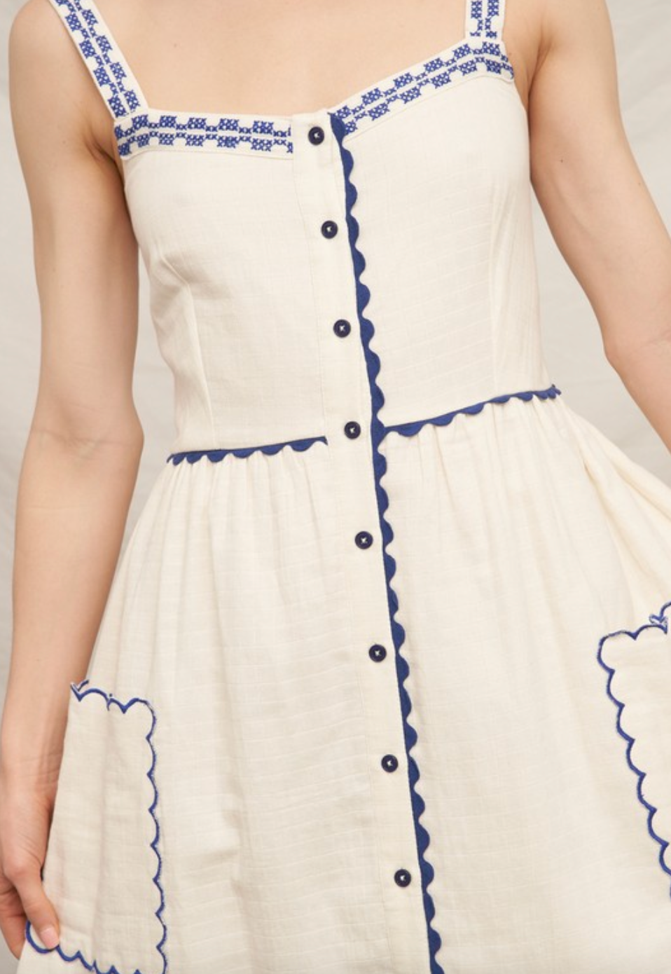 Bluebell Lane Dress - ivory