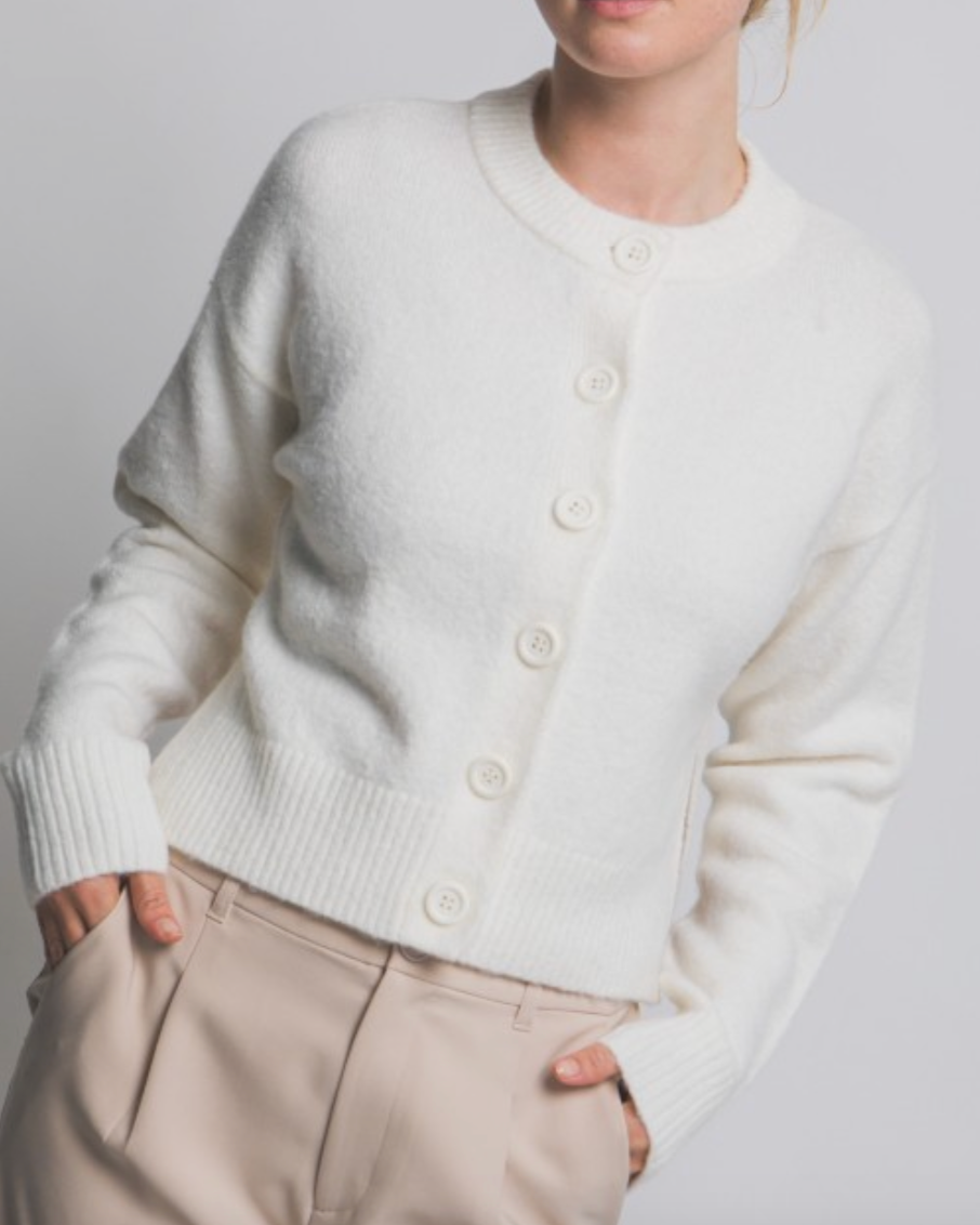 the snug cardigan - ivory