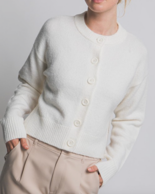 the snug cardigan - ivory